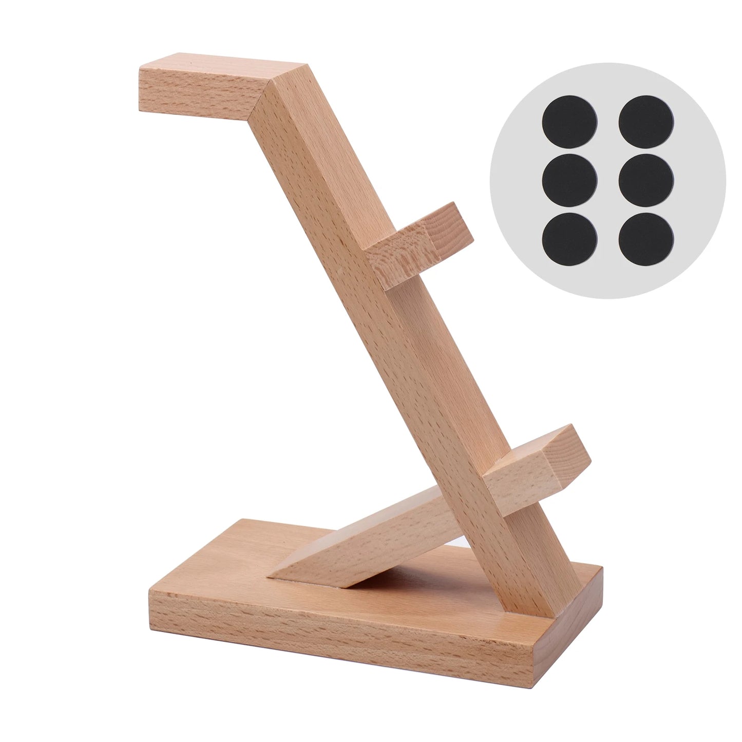 Wood Headphone Stand Gaming Headset Holder for Desk