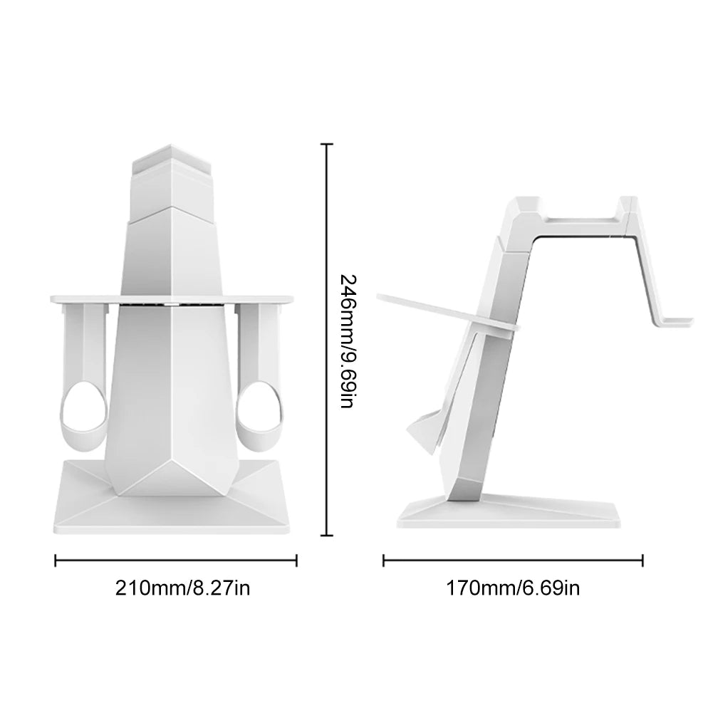 Controller Charging Station for Meta Quest 3 | Stable Desktop VR Headset Stand & Charging Dock | VR Accessory