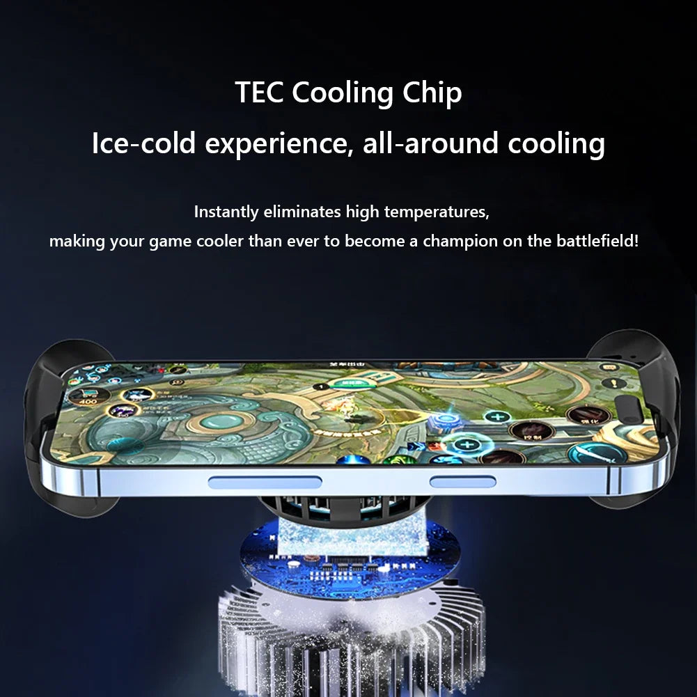 Mobile Gaming Controller with Semiconductor Cooling Fan | Gamepad Joystick for iPhone, Android, and Switch Phones