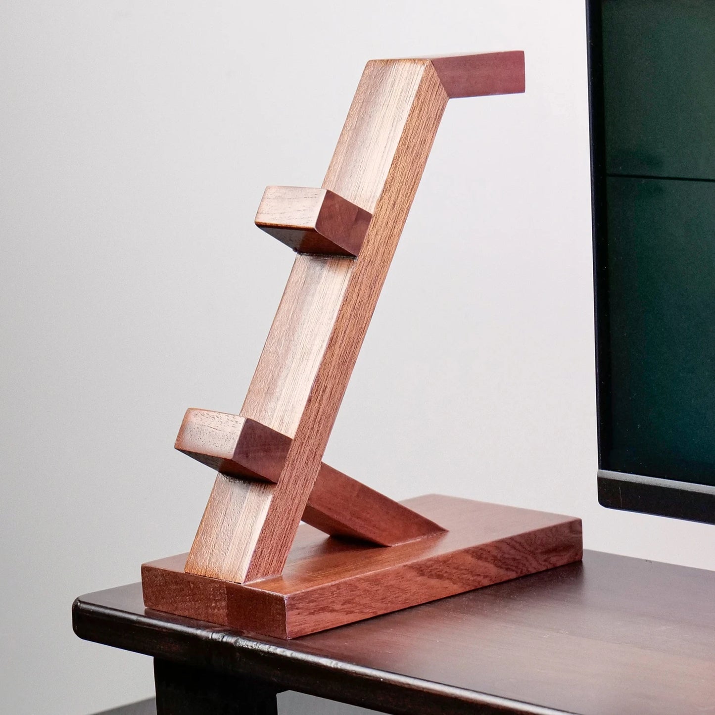 Wood Headphone Stand Gaming Headset Holder for Desk