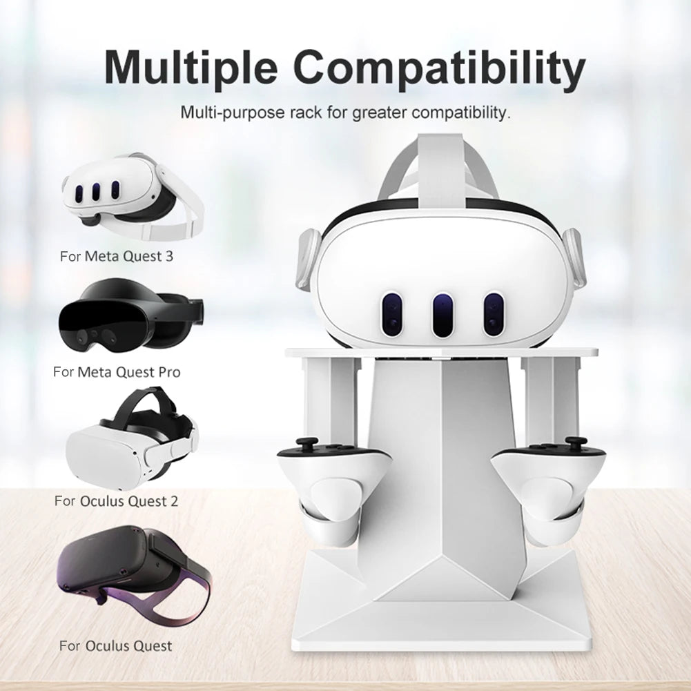 Controller Charging Station for Meta Quest 3 | Stable Desktop VR Headset Stand & Charging Dock | VR Accessory