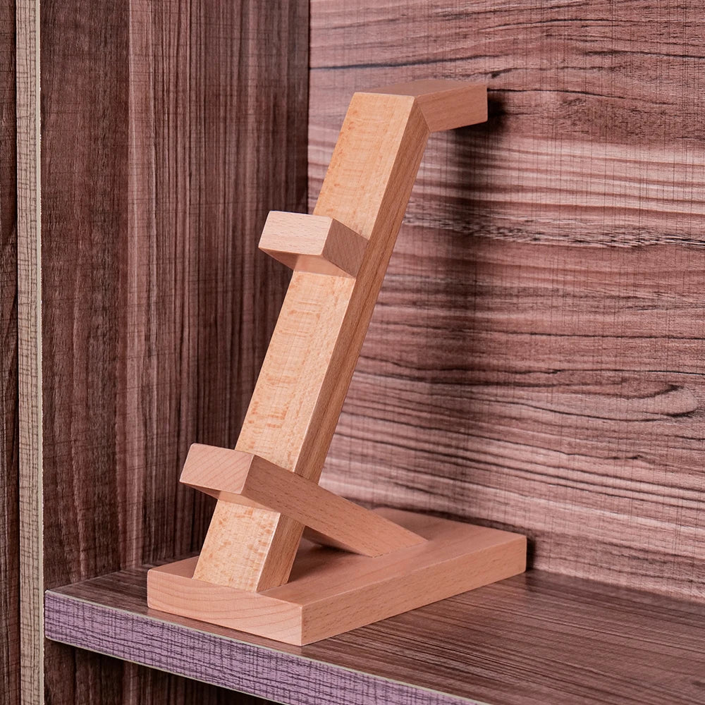 Wood Headphone Stand Gaming Headset Holder for Desk