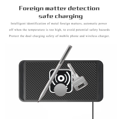 15W Wireless Car Charger Pad | Fast Qi Wireless Charging for Android & iPhone 11/12/13/14 with Non-Slip Design