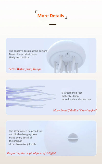 Cartoon Jellyfish Night Light RGB