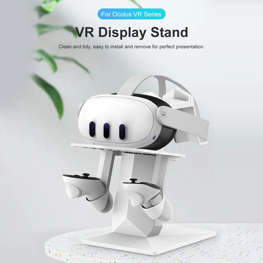 Controller Charging Station for Meta Quest 3 | Stable Desktop VR Headset Stand & Charging Dock | VR Accessory