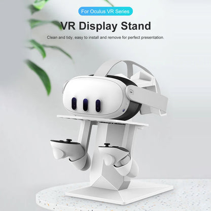 Controller Charging Station for Meta Quest 3 | Stable Desktop VR Headset Stand & Charging Dock | VR Accessory
