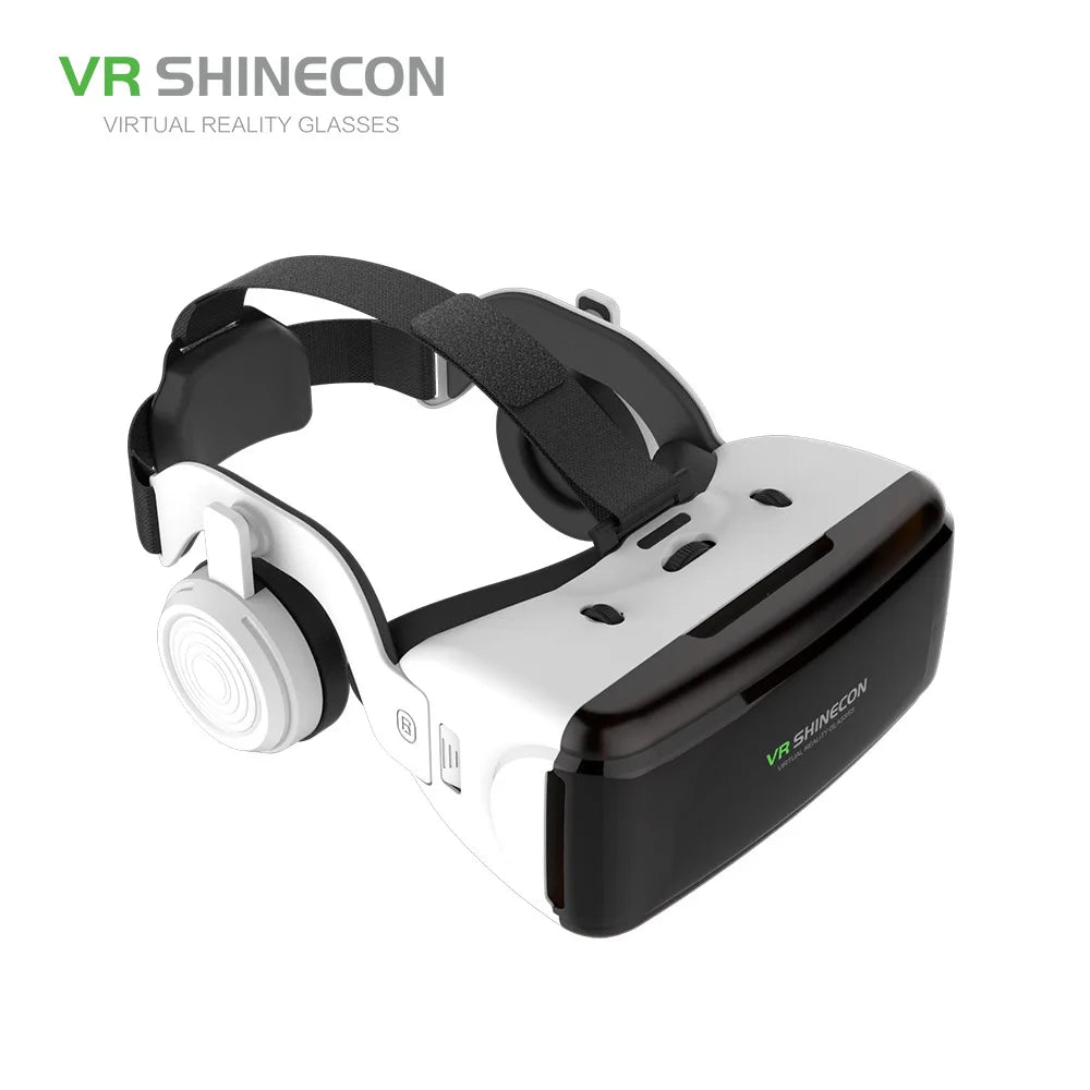 3D Virtual Reality Glasses Headset for Mobile Phones | VR Goggles for Smartphones with Binocular Lens