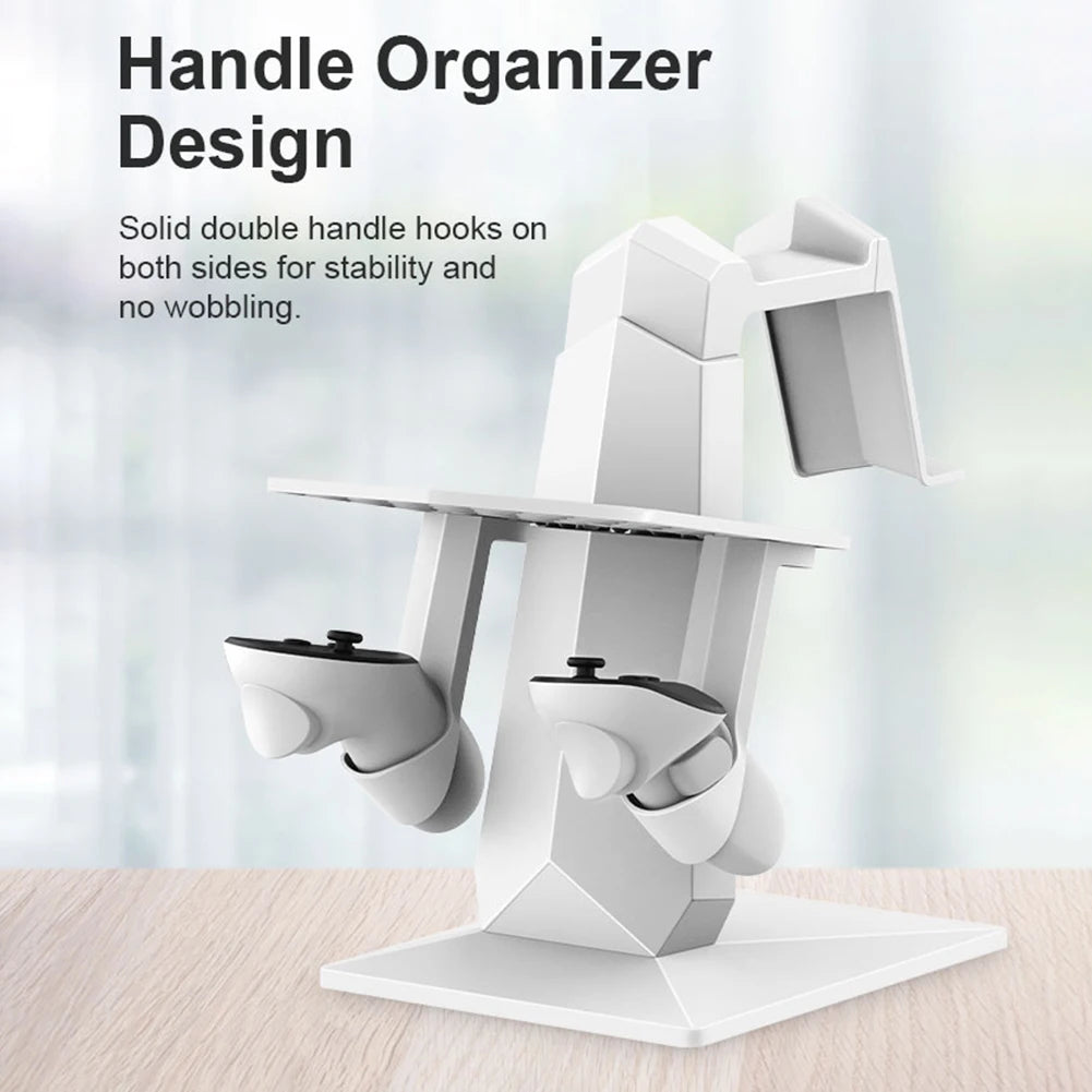 Controller Charging Station for Meta Quest 3 | Stable Desktop VR Headset Stand & Charging Dock | VR Accessory