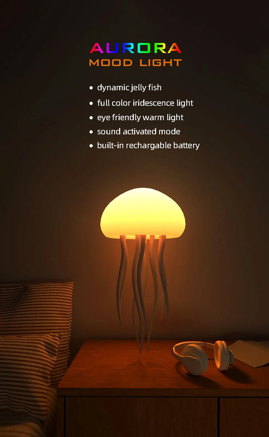 Cartoon Jellyfish Night Light RGB