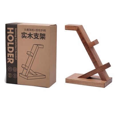 Wood Headphone Stand Gaming Headset Holder for Desk