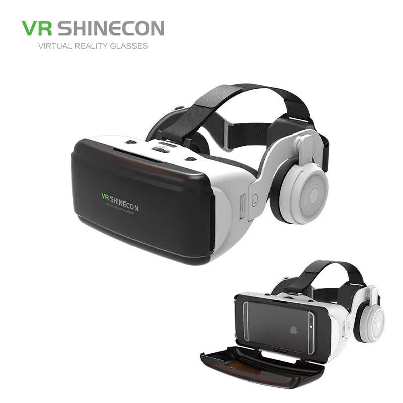 3D Virtual Reality Glasses Headset for Mobile Phones | VR Goggles for Smartphones with Binocular Lens