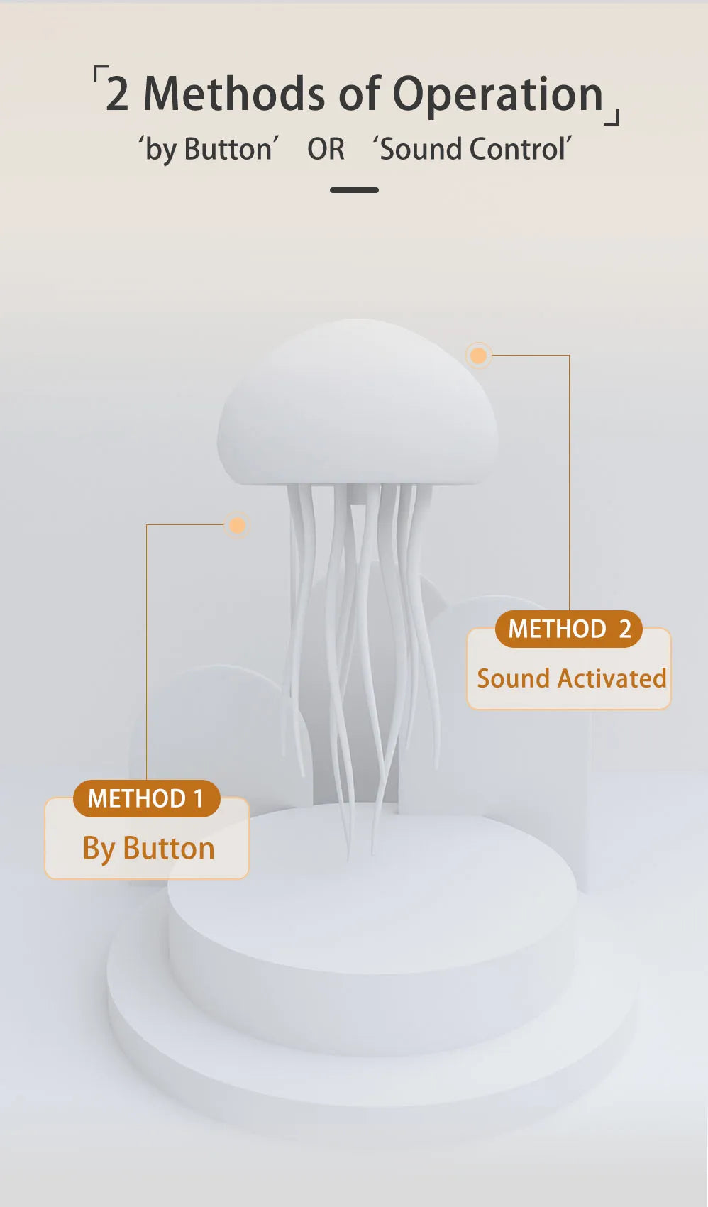 Cartoon Jellyfish Night Light RGB