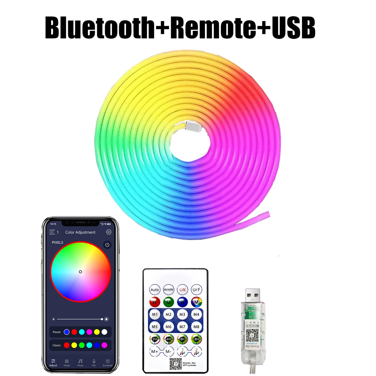 5V RGB Neon Strip Light