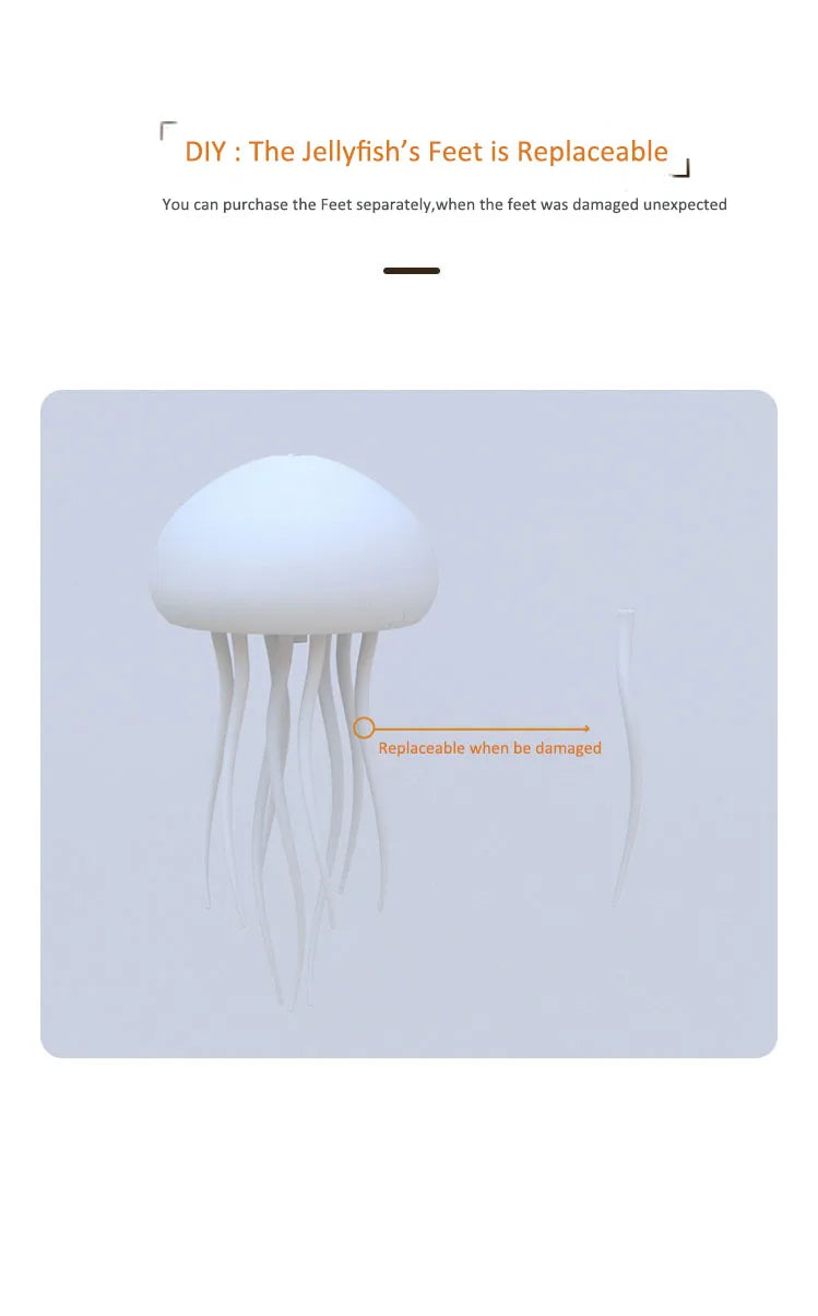 Cartoon Jellyfish Night Light RGB