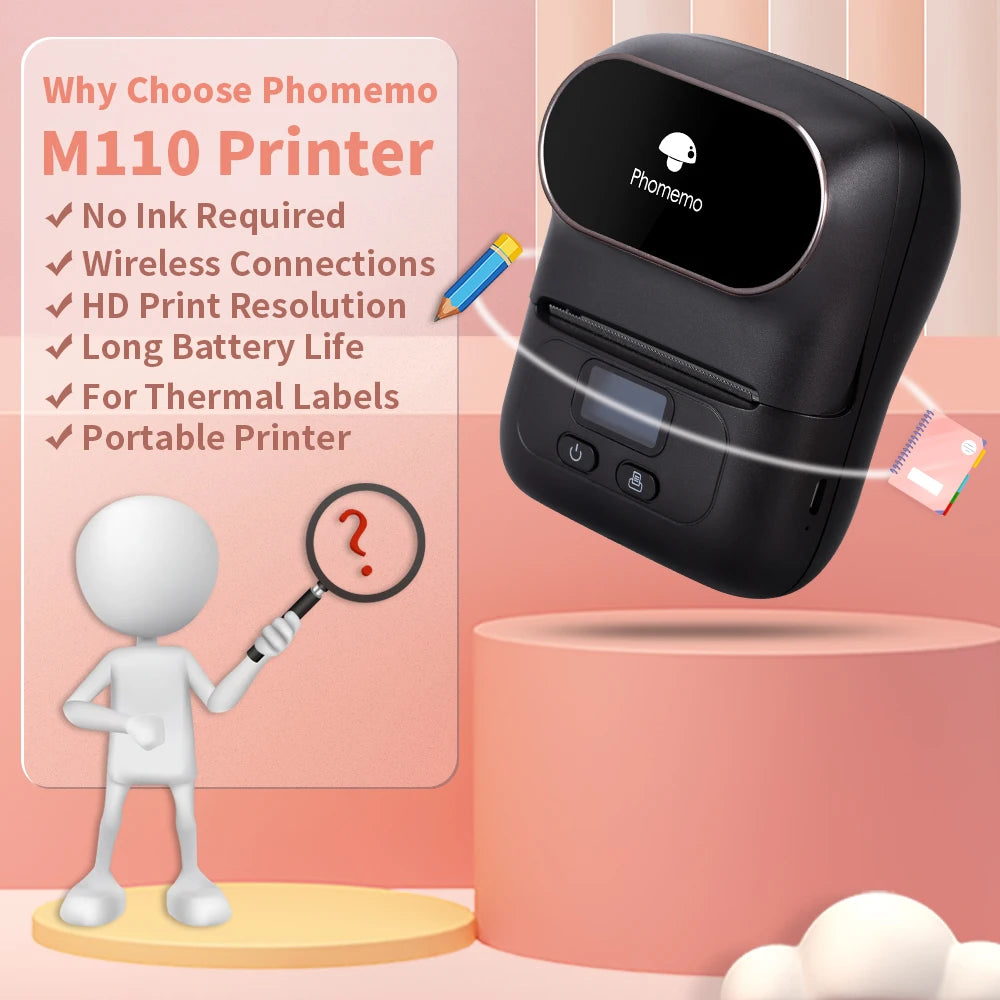 Phomemo M110 Portable Label Printer