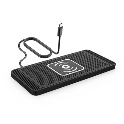 15W Wireless Car Charger Pad | Fast Qi Wireless Charging for Android & iPhone 11/12/13/14 with Non-Slip Design