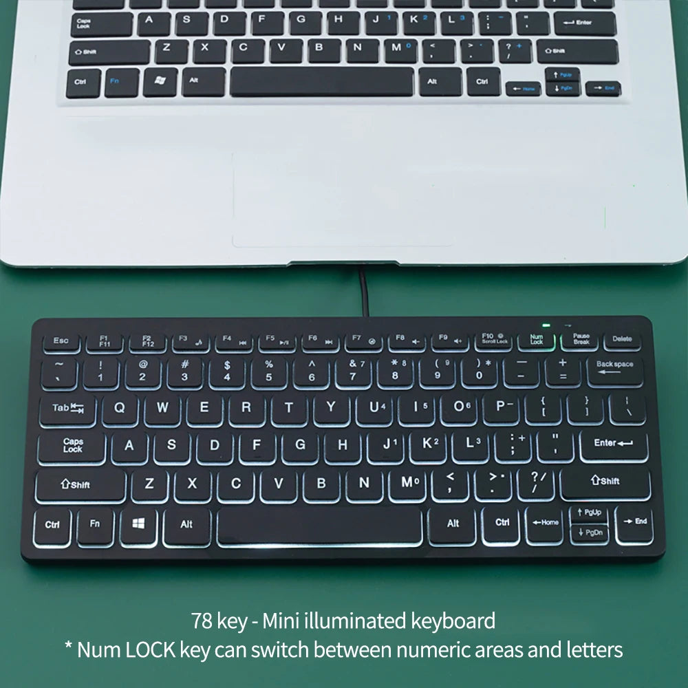 Portable Wired Keyboard Laptop