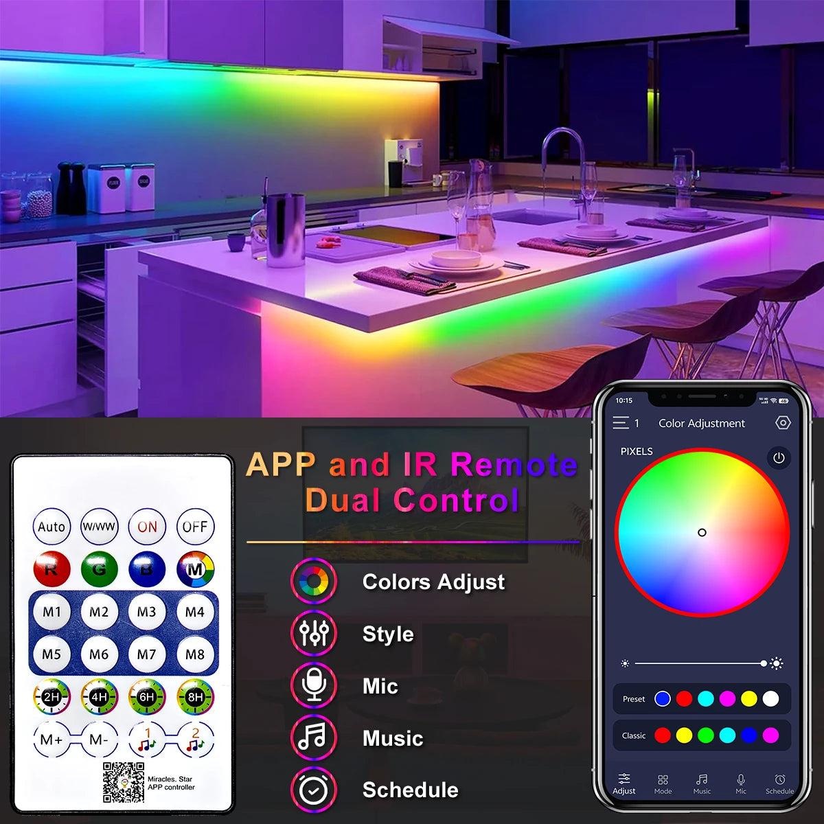 5V RGB Neon Strip Light