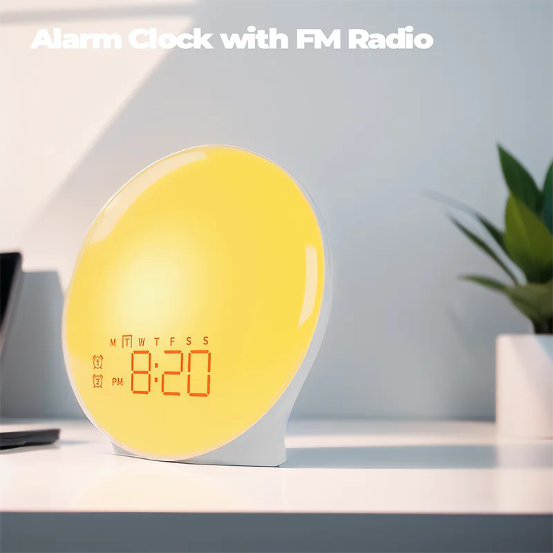 Wake Up Light Alarm Clock Sunrise/Sunset Simulation