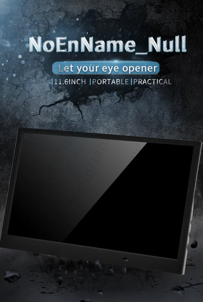 11.6" Portable Monitor 1366x768 TFT | HDMI Gaming Display for PC, PS4, Xbox, Switch