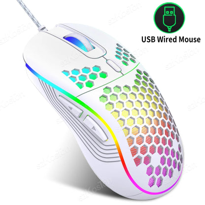 Wired Gaming Mouse with RGB Backlight | 7200 DPI Adjustable USB Ergonomic Mouse for PC & Laptop Gamers