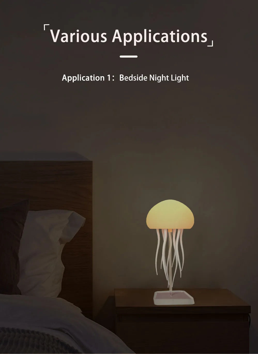 Cartoon Jellyfish Night Light RGB