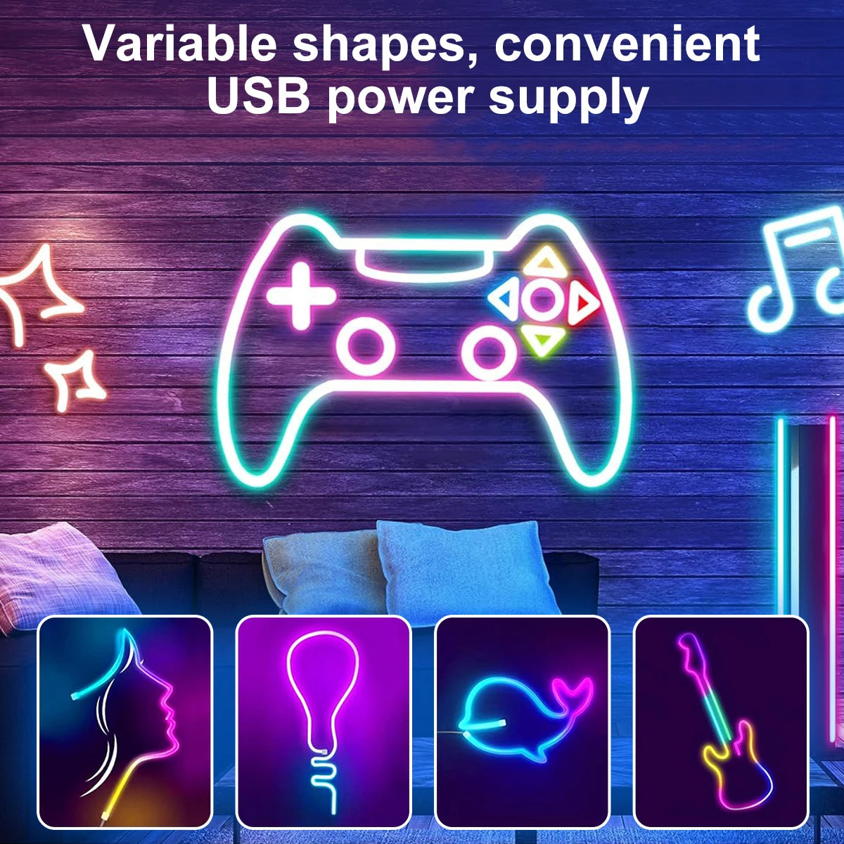 5V RGB Neon Strip Light