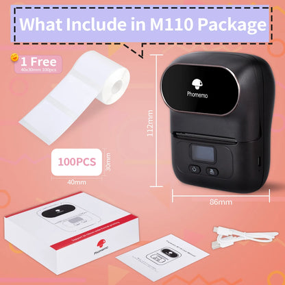 Phomemo M110 Portable Label Printer