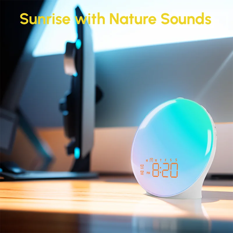 Wake Up Light Alarm Clock Sunrise/Sunset Simulation