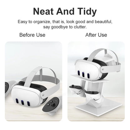 Controller Charging Station for Meta Quest 3 | Stable Desktop VR Headset Stand & Charging Dock | VR Accessory